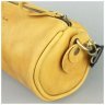 Желтая женская сумка из винтажной кожи с лямкой на плечо BlankNote Cylinder 78971 - 3