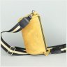 Желтая женская сумка из винтажной кожи с лямкой на плечо BlankNote Cylinder 78971 - 4