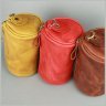 Желтая женская сумка из винтажной кожи с лямкой на плечо BlankNote Cylinder 78971 - 5