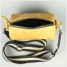 Желтая женская сумка из винтажной кожи с лямкой на плечо BlankNote Cylinder 78971 - 6