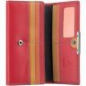 Якісний жіночий гаманець із натуральної шкіри червоного кольору з клапаном Visconti 69271 - 4