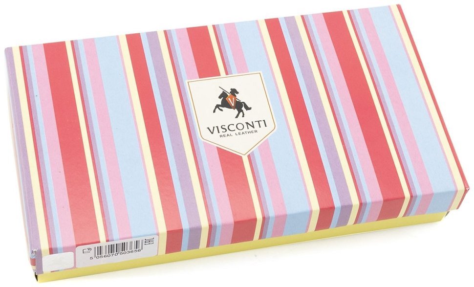 Якісний жіночий гаманець із натуральної шкіри червоного кольору з клапаном Visconti 69271 modnotak фото №9