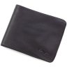 Чорний гаманець з м'якої телячої шкіри без фіксації KARYA (15549) - 1