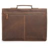 Чоловічий матовий портфель коричневого кольору з вінтажної шкіри Bexhill (19707) - 2