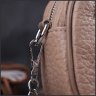Женская сумка-кроссбоди из натуральной кожи бежевого цвета на цепочке Vintage 2422335 - 8
