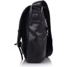 Мужская повседневная сумка-мессенджер из натуральной кожи черного цвета TARWA (21725) - 5
