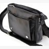 Мужская повседневная сумка-мессенджер из натуральной кожи черного цвета TARWA (21725) - 6