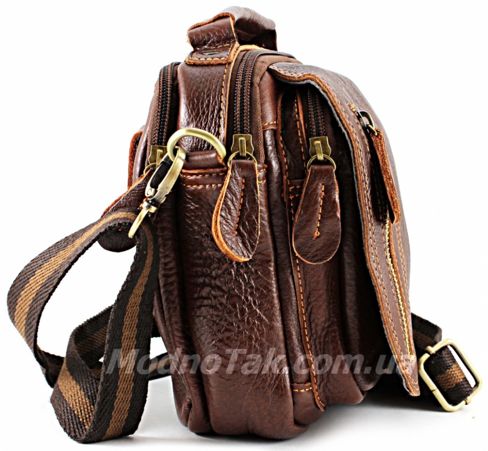 Невелика шкіряна чоловіча сумка Leather Bag Collection (10118)