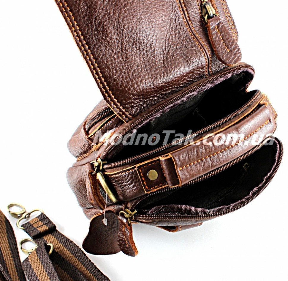 Невелика шкіряна чоловіча сумка Leather Bag Collection (10118)