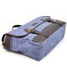 Текстильный портфель для мужчин голубого цвета с кожаными вставками TARWA (19920) - 5