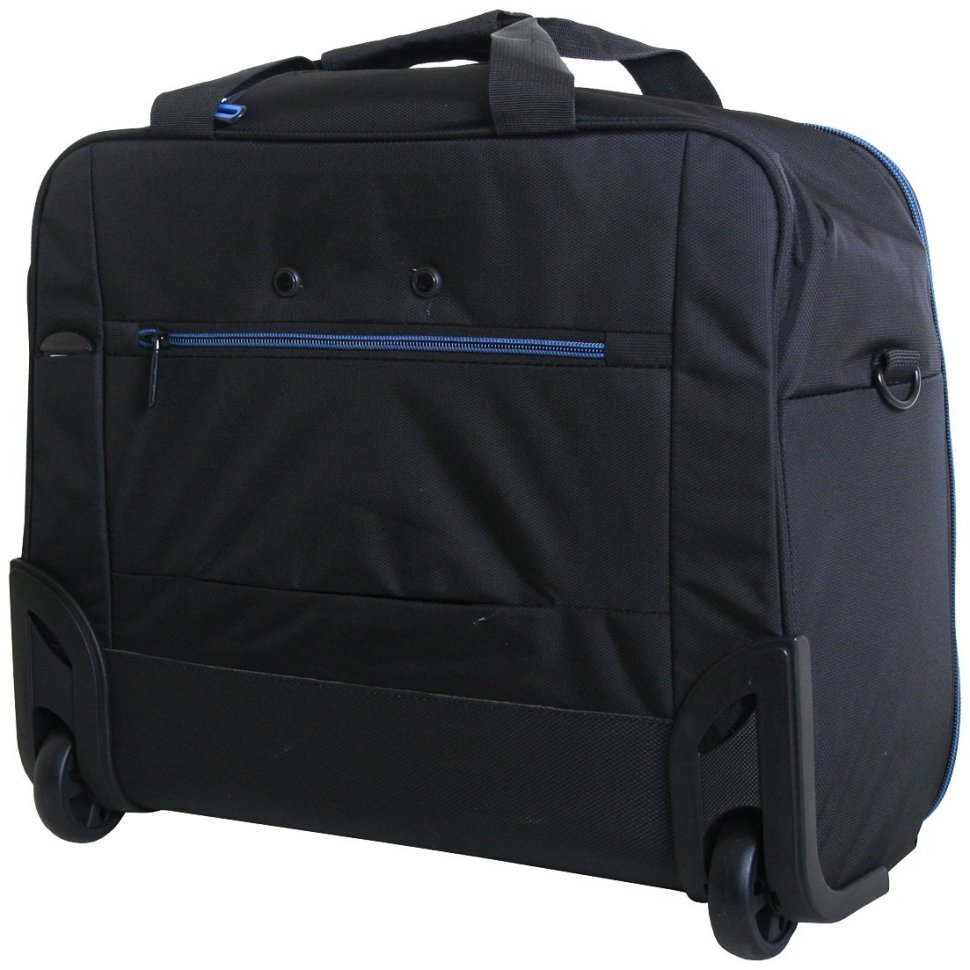 Текстильная дорожная сумка черного цвета на колесах Vip Collection 102672 modnotak фото №2
