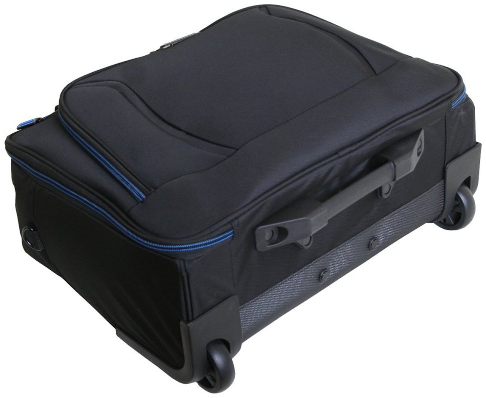 Текстильная дорожная сумка черного цвета на колесах Vip Collection 102672 modnotak фото №4