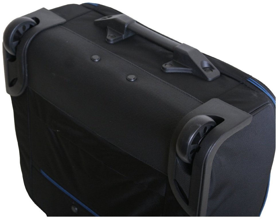 Текстильная дорожная сумка черного цвета на колесах Vip Collection 102672 modnotak фото №5
