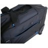 Текстильная дорожная сумка черного цвета на колесах Vip Collection 102672 modnotak фото - 6
