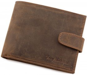 Кожаное мужское портмоне в стиле винтаж Tony Bellucci (10530)