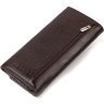 Коричневий жіночий гаманець з лакованої натуральної шкіри з тисненням CANPELLINI (2421708) - 2