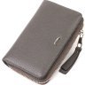 Сірий жіночий гаманець середнього розміру з натуральної зернистої шкіри CANPELLINI (2421908) - 1
