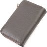 Сірий жіночий гаманець середнього розміру з натуральної зернистої шкіри CANPELLINI (2421908) - 2