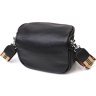 Оригинальная женская сумка через плечо из натуральной черной кожи Vintage (2422122) - 2