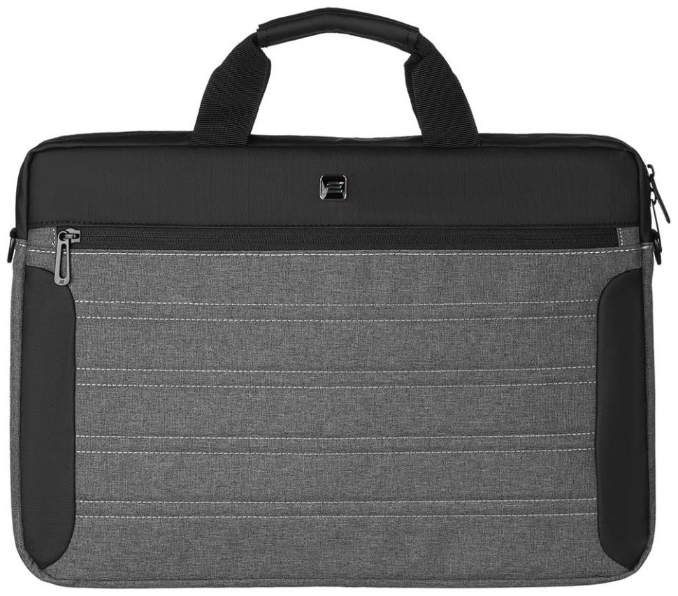Стильная сумка из водоотталкивающего нейлона для ноутбука до 16" 2E Practic серого цвета 103472 modnotak фото №3