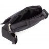 Текстильна горизонтальна чоловіча сумка-месенджер чорного кольору Leadhake (10332) - 4