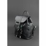 Кожаный черный рюкзак вертикального типа с клапаном BlankNote Олсен (12831) - 6