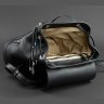 Шкіряний чорний рюкзак вертикального типу з клапаном BlankNote Олсен (12831) - 3