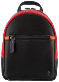 Щоденний міський жіночий рюкзак з натуральної шкіри Visconti Molly 93772 червоно-чорного кольору