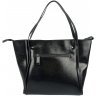 Жіноча шкіряна сумка-шоппер чорного кольору Grays (21495) - 7