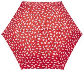 Женский зонт Lulu Guinness by Fulton Minilite-2 L869 Beauty Spot (складной, механика, красный с принтом губ) 93972