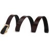 Мужской брючный ремень коричневого цвета с стильной автоматической пряжкой Vintage 2420323 - 2