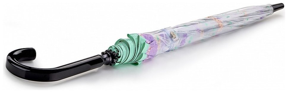 Женский зонт-трость Fulton Birdcage-2 Dog & Bone (механика, прозрачный с принтом собачек) 94072 modnotak фото №7