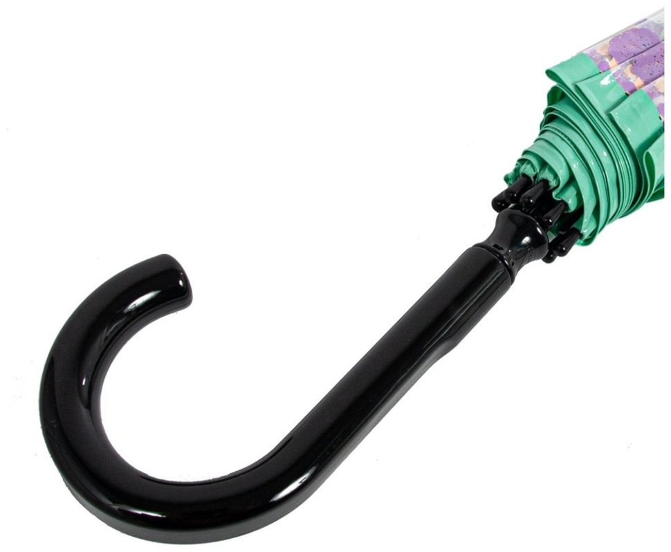 Женский зонт-трость Fulton Birdcage-2 Dog & Bone (механика, прозрачный с принтом собачек) 94072 modnotak фото №8