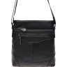 Чоловіча чорна шкіряна сумка-планшет через плече Borsa Leather (21923) - 2