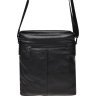 Чоловіча чорна шкіряна сумка-планшет через плече Borsa Leather (21923) - 3