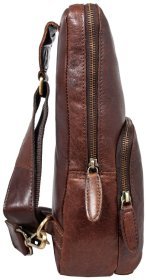 Cумка слинг с одной лямкой Ashwood 94172 коричневая