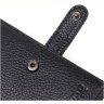 Середній чоловічий гаманець із натуральної зернистої шкіри чорного кольору BOND (2422055) - 3