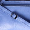Голубая компактная женская сумка из натуральной кожи с одной ручкой KARYA (2420858) - 10
