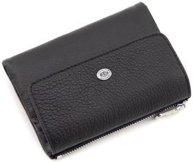 Шкіряне жіноче портмоне ST Leather 94572 чорне