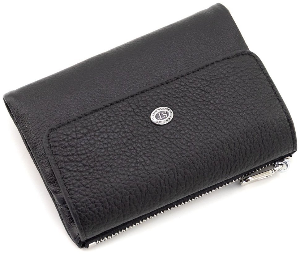 Женское кожаное портмоне ST Leather 94572 черное modnotak фото №3