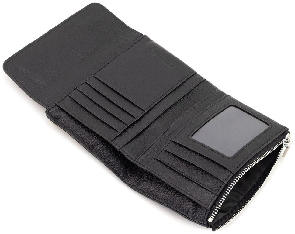 Женское кожаное портмоне ST Leather 94572 черное modnotak фото №8