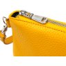 Жіноча сумка кроссбоді із натуральної шкіри в жовтому кольорі Shvigel (16344) - 4
