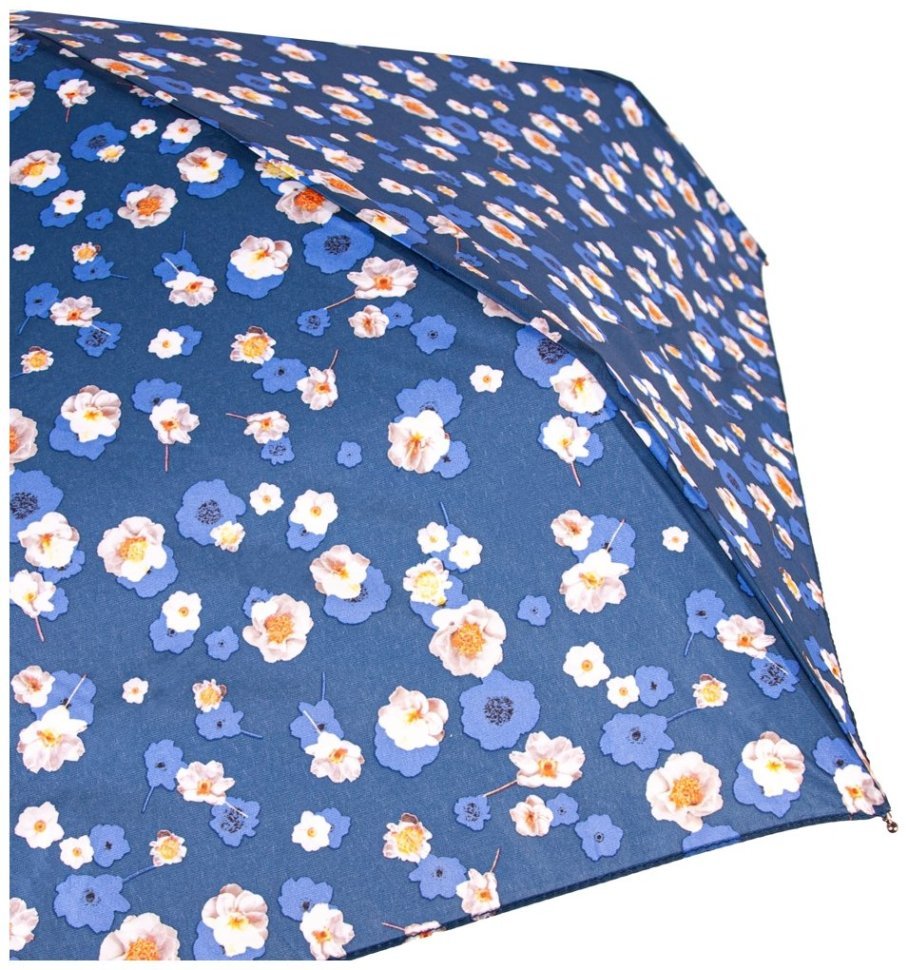 Зонт женский Fulton Soho-2 L859 Shadow Bloom (Механика, синий с цветочным принтом) 94872 modnotak фото №8