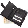 Вертикальный кожаный мужской бумажник с отделением для паспорта KARYA (21053) - 6