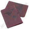 Шкіряна обкладинка під паспорт кольору марсала ST Leather (17762) - 4