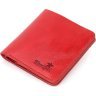 Жіночий маленький червоний гаманець із натуральної шкіри на кнопці Shvigel (2416607) - 1