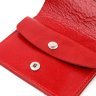 Жіночий маленький червоний гаманець із натуральної шкіри на кнопці Shvigel (2416607) - 5