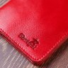 Жіночий маленький червоний гаманець із натуральної шкіри на кнопці Shvigel (2416607) - 8