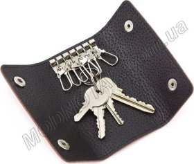 Женская кожаная ключница пудрового цвета ST Leather (16111) - 2