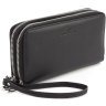 Чоловічий гаманець-клатч із натуральної шкіри чорного кольору на дві блискавки ST Leather 1767372 - 1